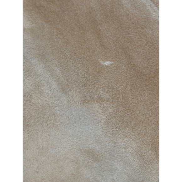 Jos A Banks Suede Leather Jacket Mens Medium Caramel Brown Full Zip Lined Bomber - Picture 5 of 7